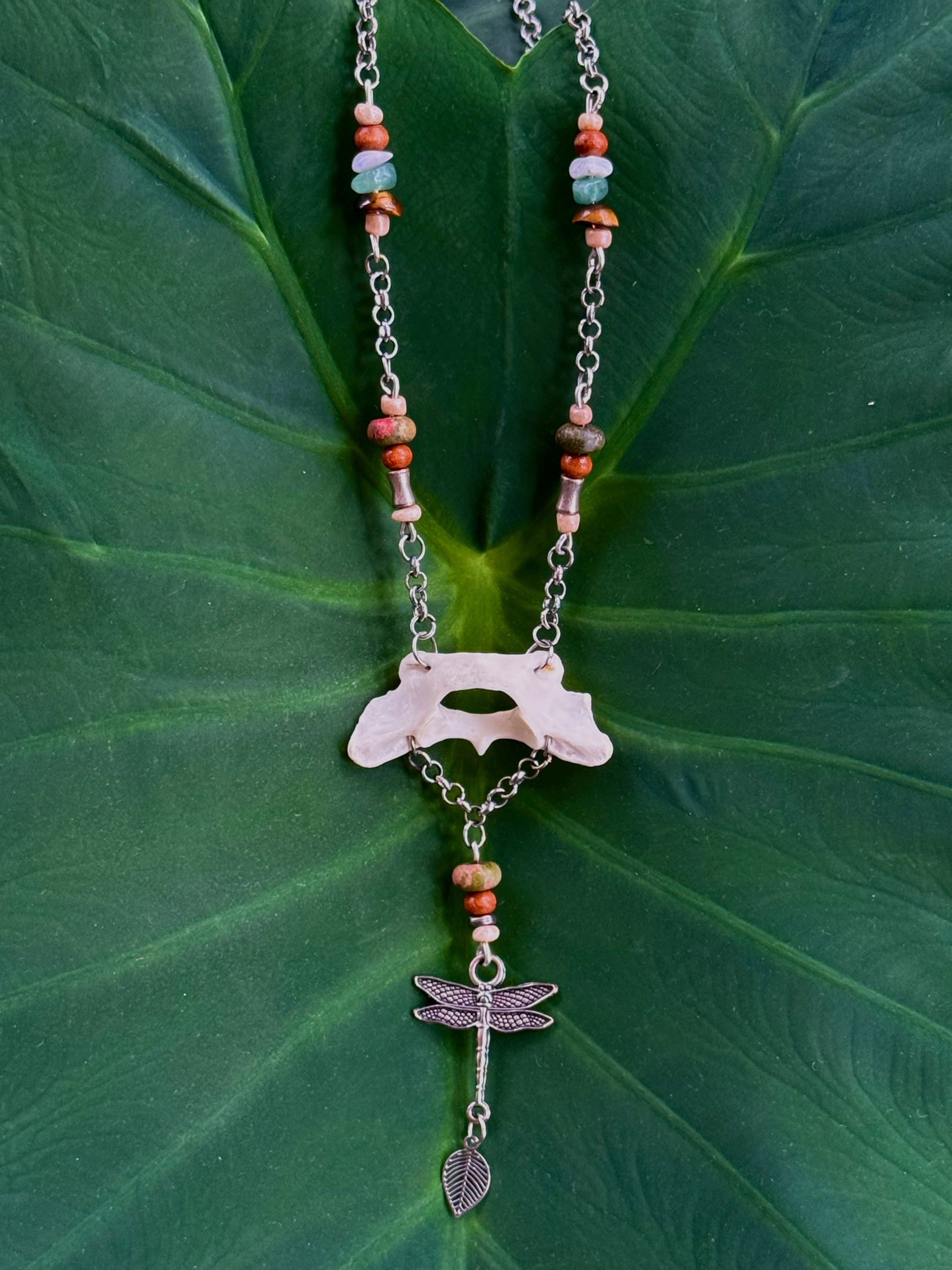 Atlas Bone Dragonfly Necklace