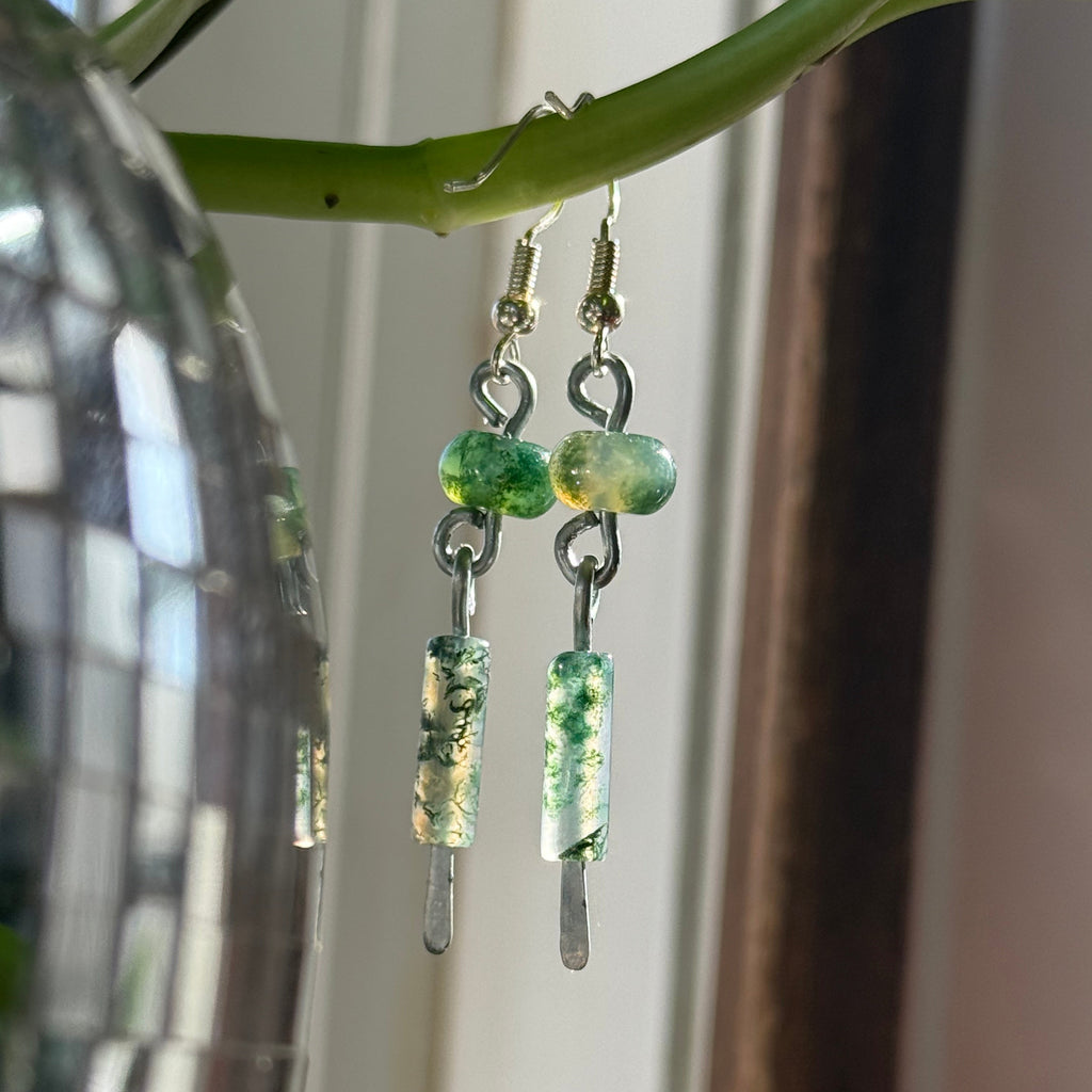 Moss Agate Earrings