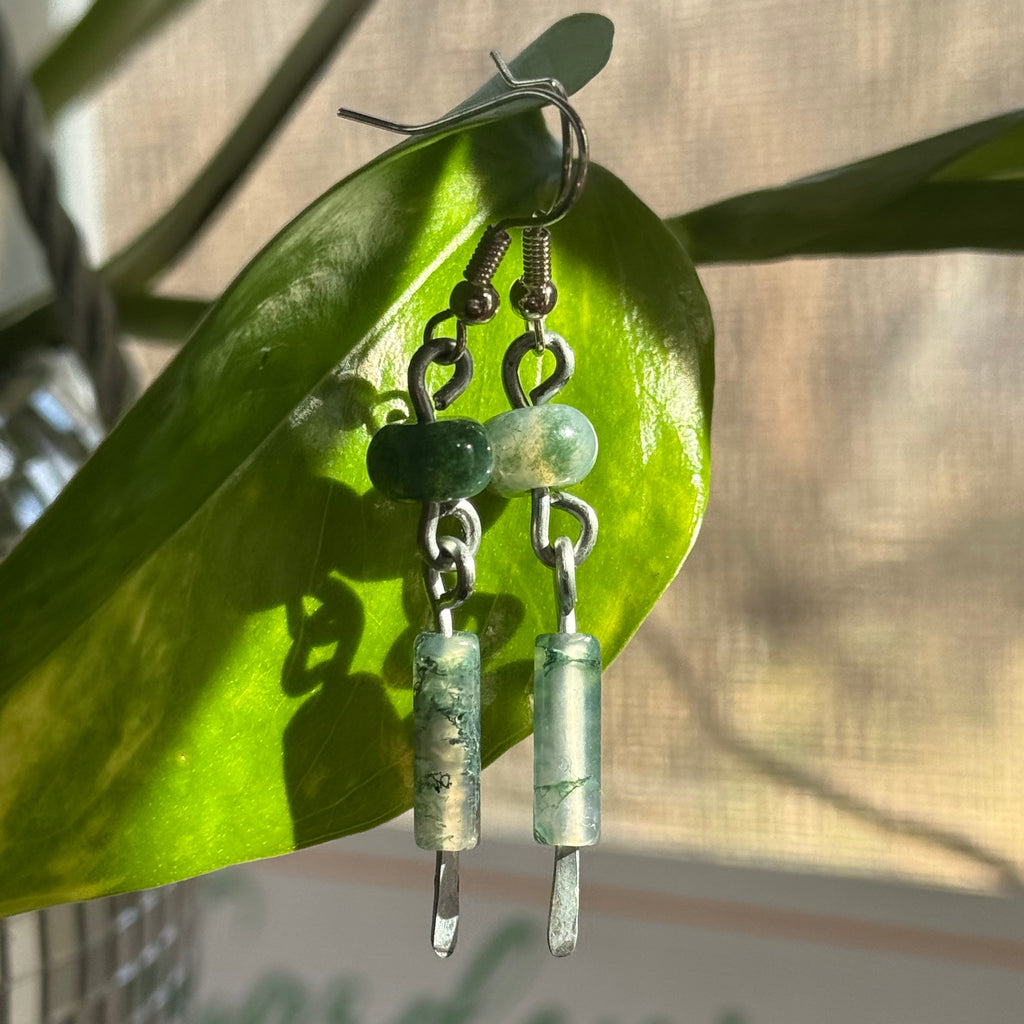 Moss Agate Earrings