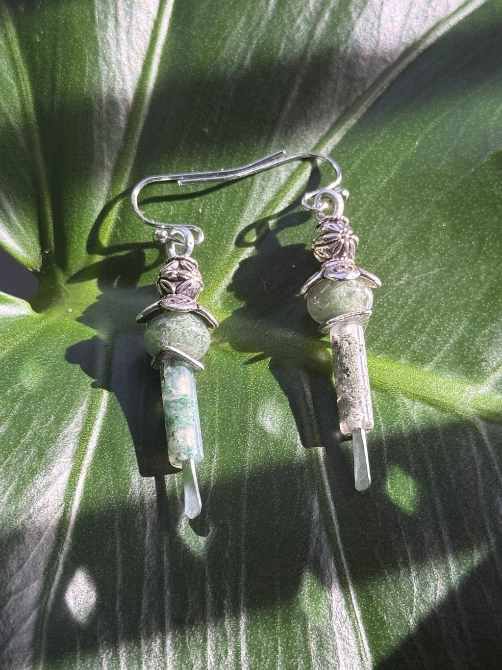 Moss Agate Earrings