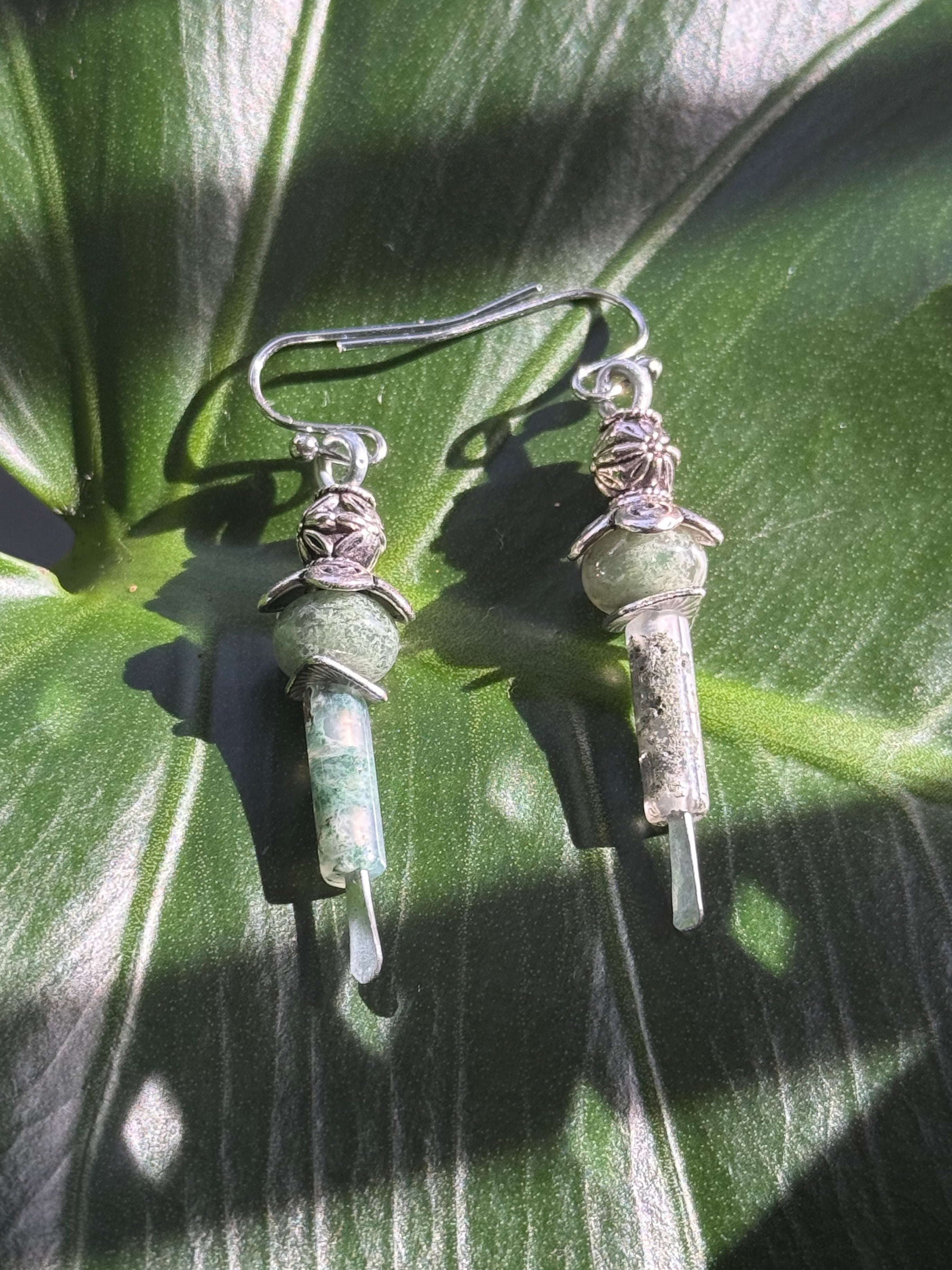 Moss Agate Earrings