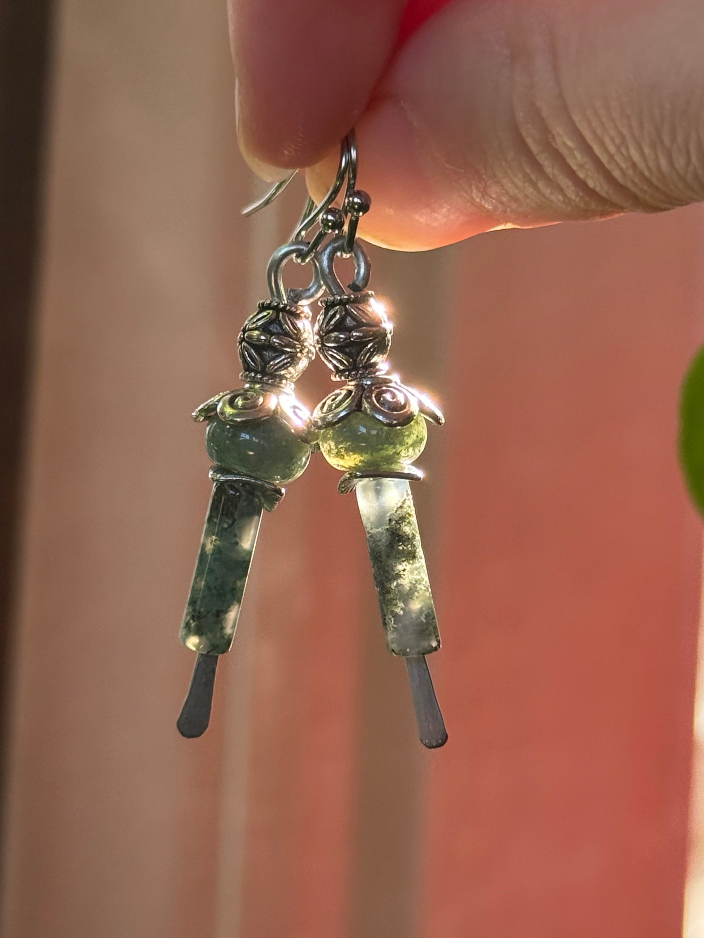 Moss Agate Earrings