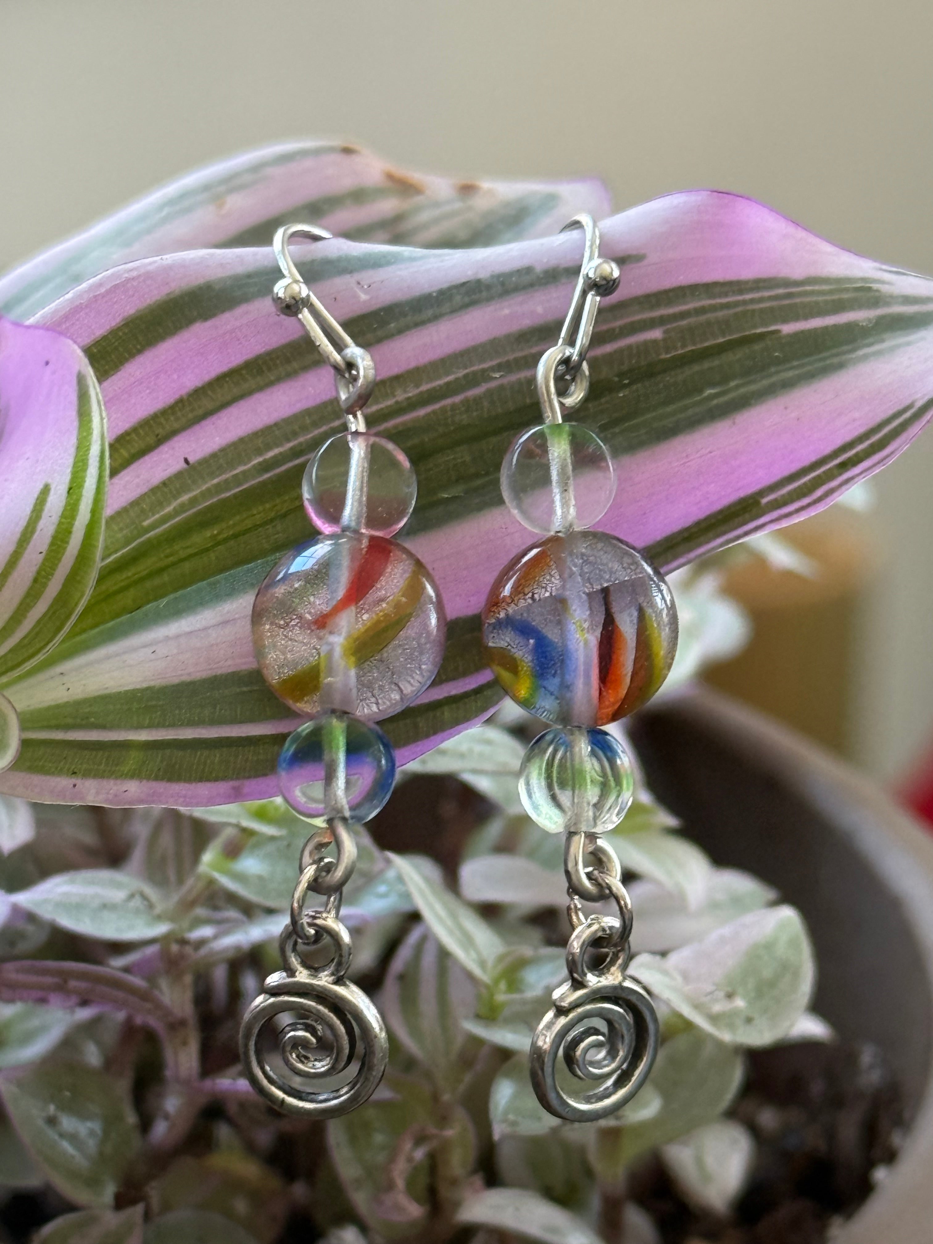 Rainbow Swirl Earrings