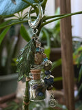 Moss and Teeth Vial Keychain