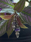 Amythest Silver Earrings