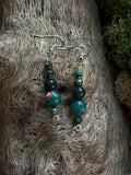 Green Star Earrings