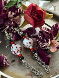 Blood Splatter Dangle Earrings