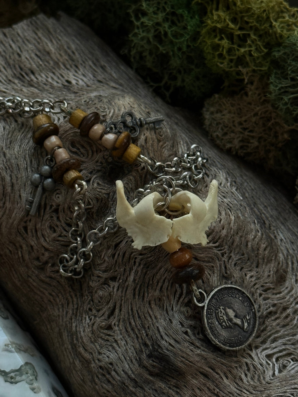 Tigers Eye Bone Necklace