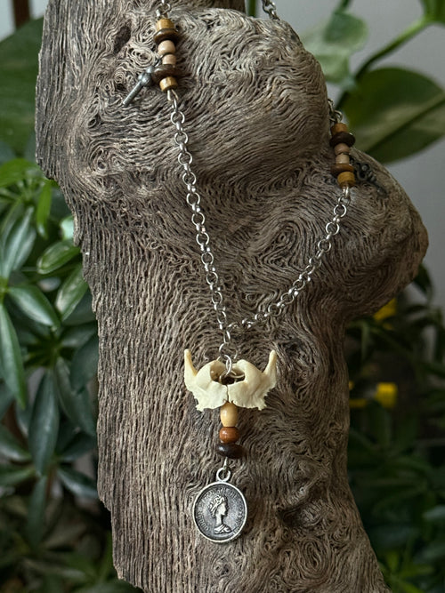 Tigers Eye Bone Necklace