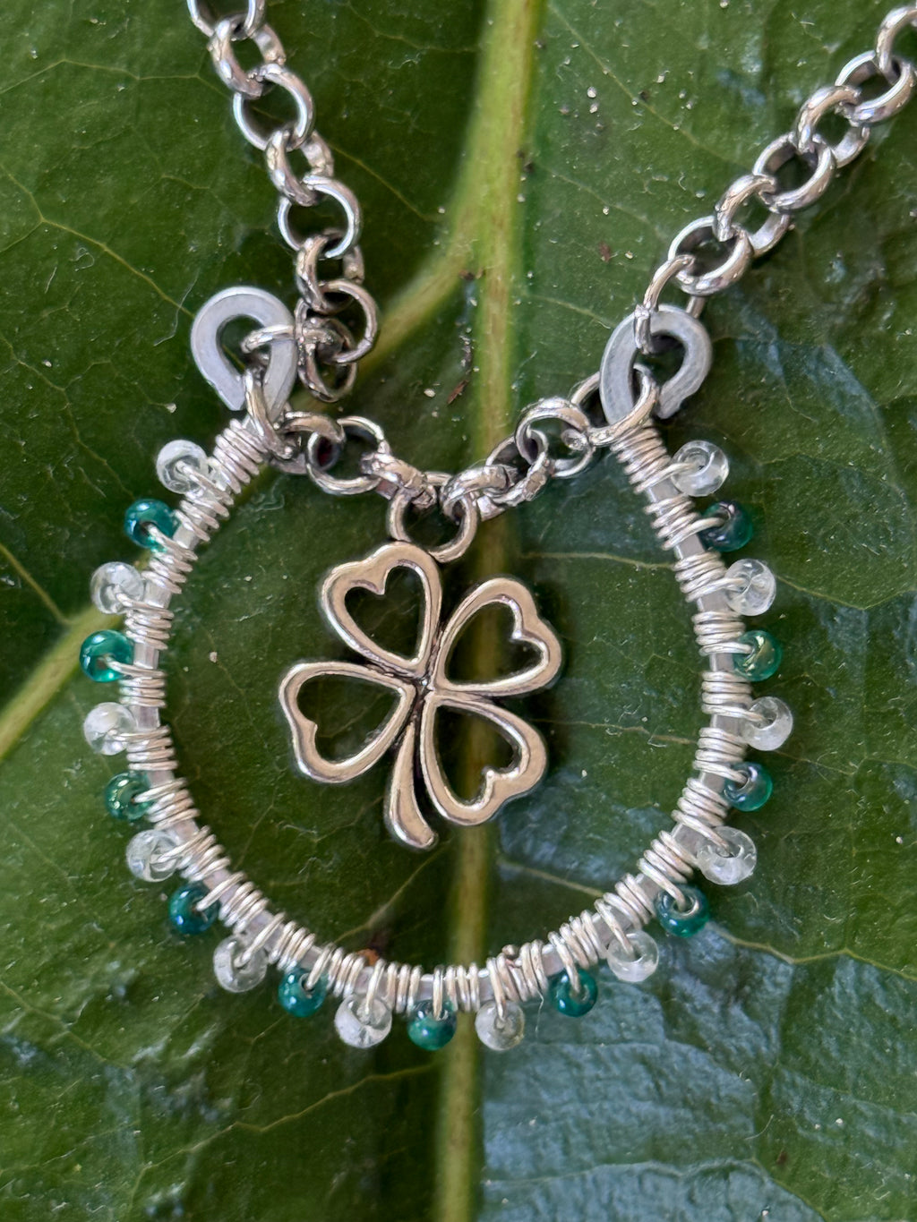 Green Clover Necklace