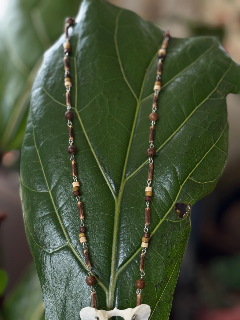Wooden Bone Necklace